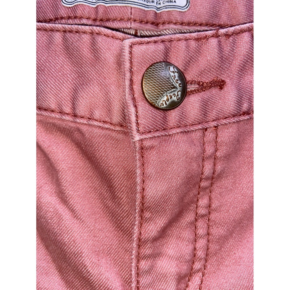 Free People Pink Chevron Tribal Graphic Print Skinny Jeans Rose Mauve Boho 27 - Picture 5 of 6